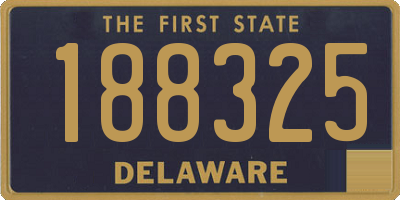 DE license plate 188325