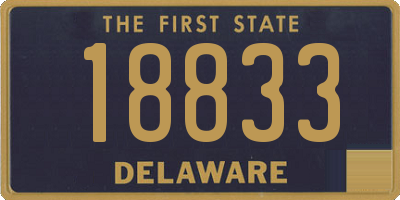 DE license plate 18833