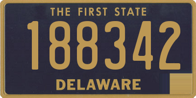 DE license plate 188342