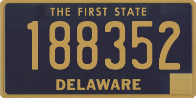 DE license plate 188352