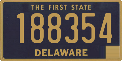 DE license plate 188354