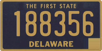 DE license plate 188356