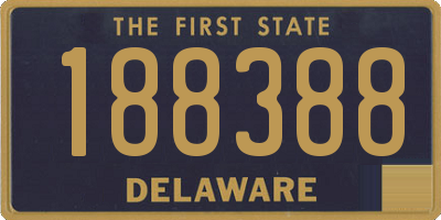 DE license plate 188388