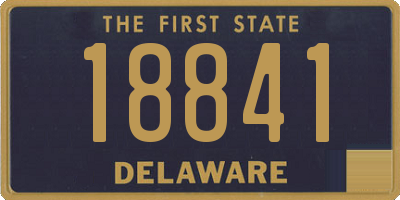 DE license plate 18841