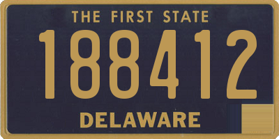 DE license plate 188412