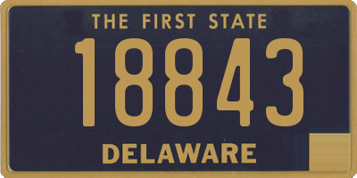 DE license plate 18843