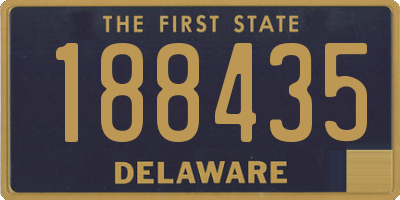 DE license plate 188435