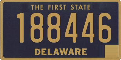 DE license plate 188446