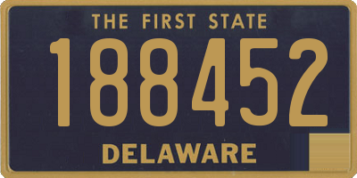 DE license plate 188452