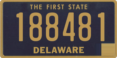 DE license plate 188481