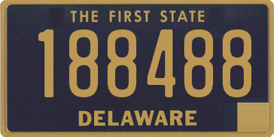 DE license plate 188488