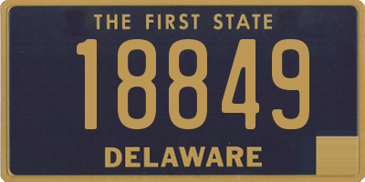 DE license plate 18849