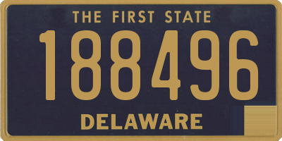DE license plate 188496