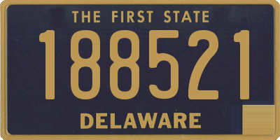 DE license plate 188521