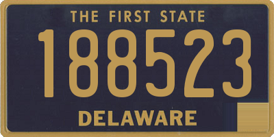 DE license plate 188523