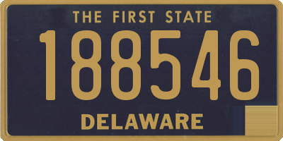 DE license plate 188546