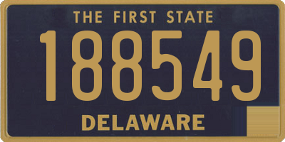 DE license plate 188549