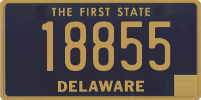 DE license plate 18855