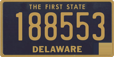 DE license plate 188553