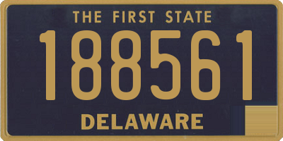 DE license plate 188561