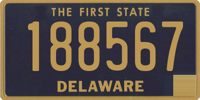 DE license plate 188567