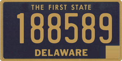 DE license plate 188589