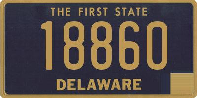 DE license plate 18860