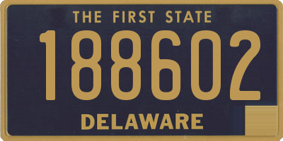 DE license plate 188602