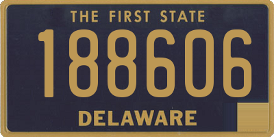 DE license plate 188606