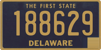 DE license plate 188629