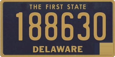 DE license plate 188630