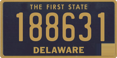 DE license plate 188631