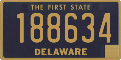 DE license plate 188634