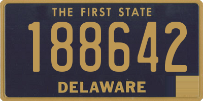 DE license plate 188642