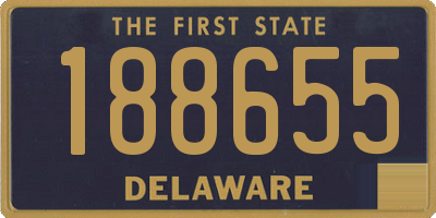 DE license plate 188655