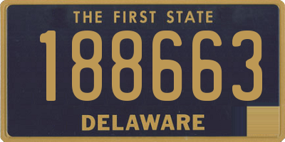 DE license plate 188663