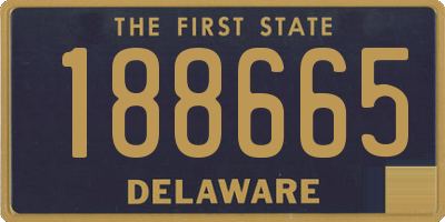 DE license plate 188665