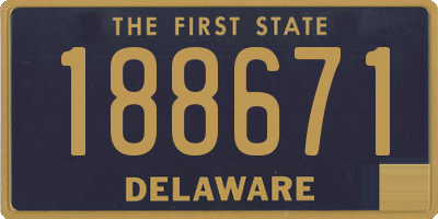 DE license plate 188671