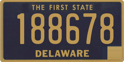 DE license plate 188678