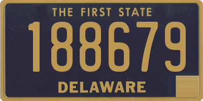 DE license plate 188679