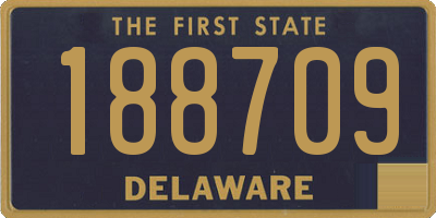 DE license plate 188709