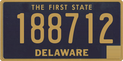 DE license plate 188712
