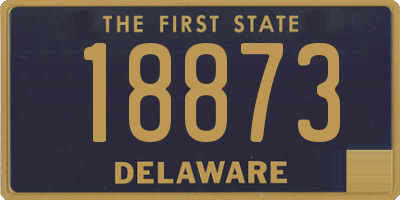 DE license plate 18873