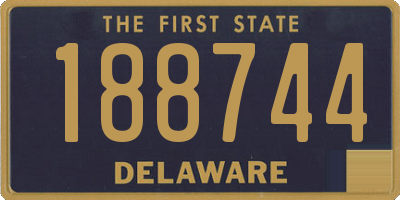 DE license plate 188744
