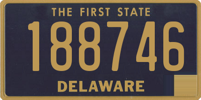 DE license plate 188746