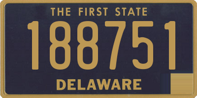 DE license plate 188751