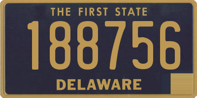 DE license plate 188756