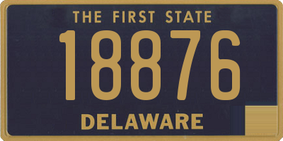 DE license plate 18876