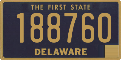 DE license plate 188760