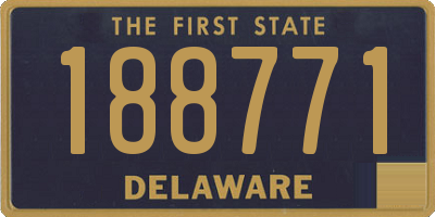 DE license plate 188771